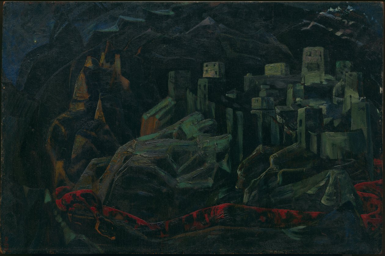 المدينة الميتة ، 1918 بواسطة نيكولاس رويريتش
