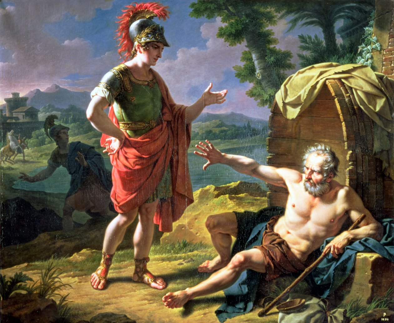 ألكسندر وديوجين ، 1818 بواسطة نيكولاس أندريه مونسياو