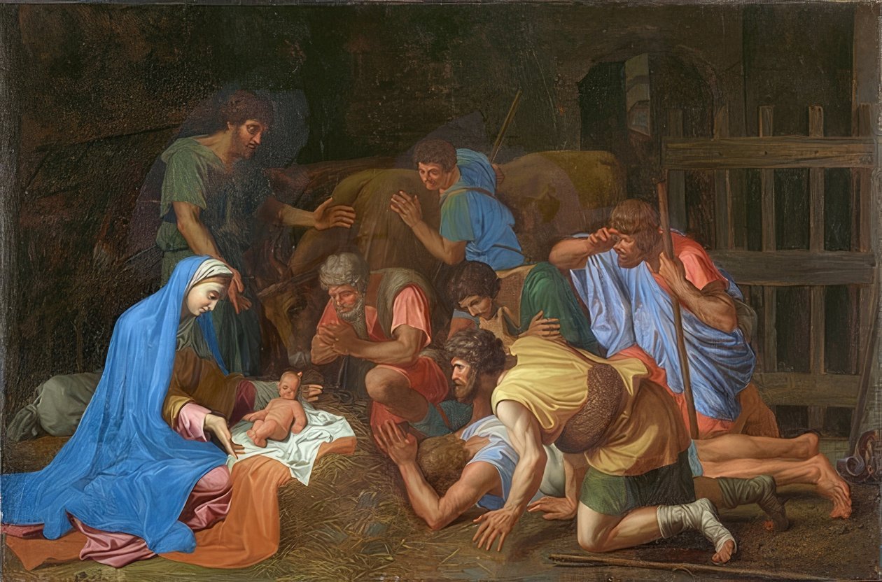 عشق الرعاة. حوالي 1653 بواسطة نيكولاس بوسين