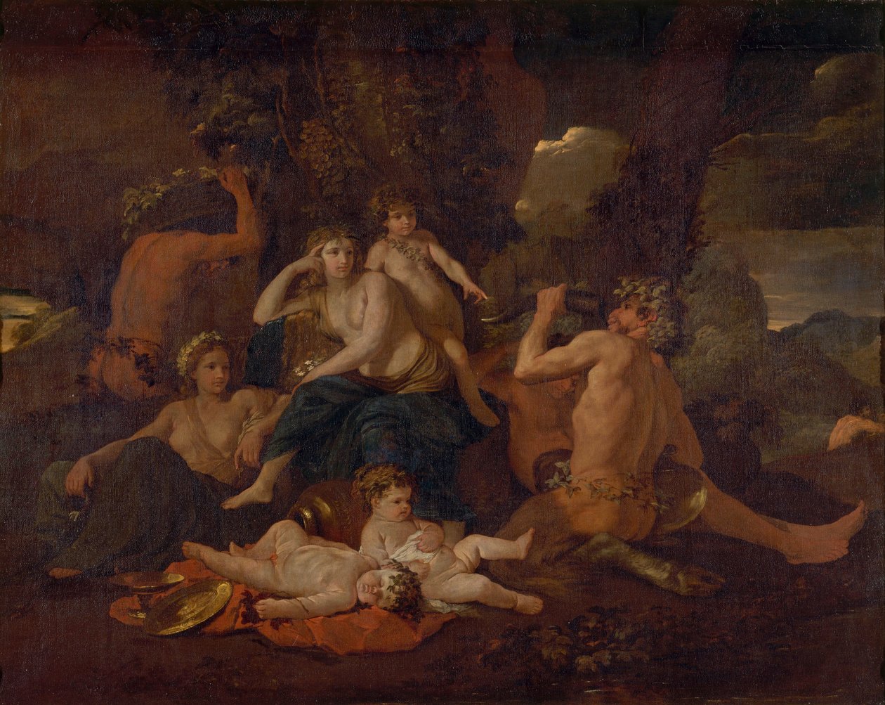 طفولة باخوس ، c. 1630 بواسطة نيكولاس بوسين