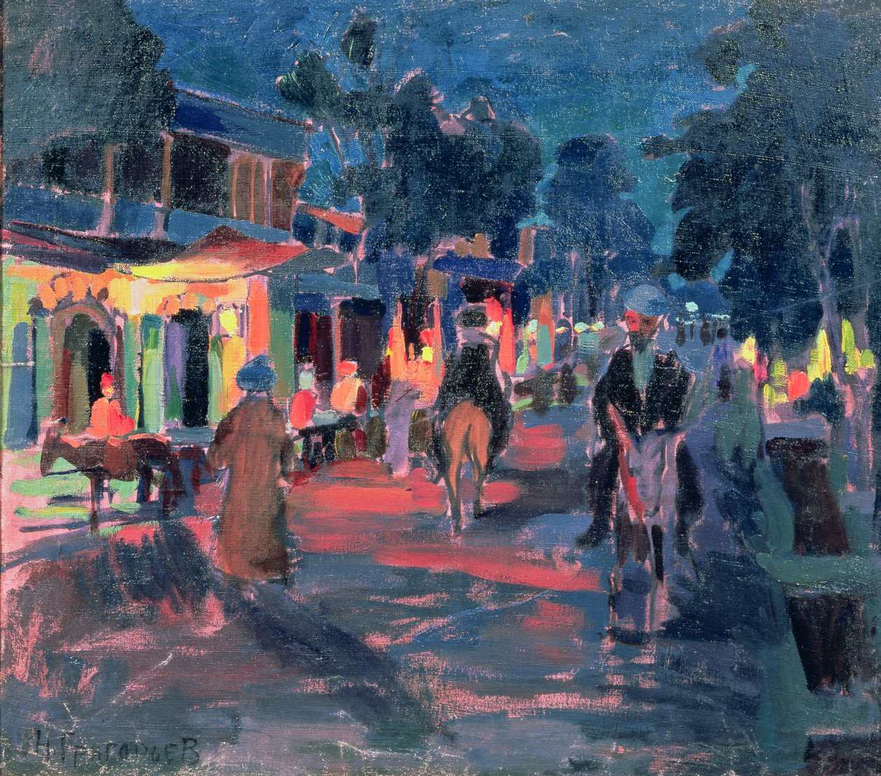 مقهى نايت ، 1910s بواسطة نيكولاي جريجورييف