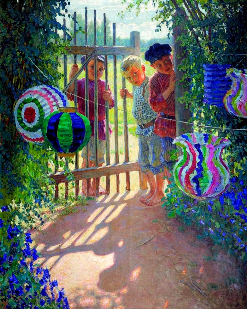 الزوار ، 1913. بواسطة نيكولاي بتروفيتش بوغدانوف بيلسكي