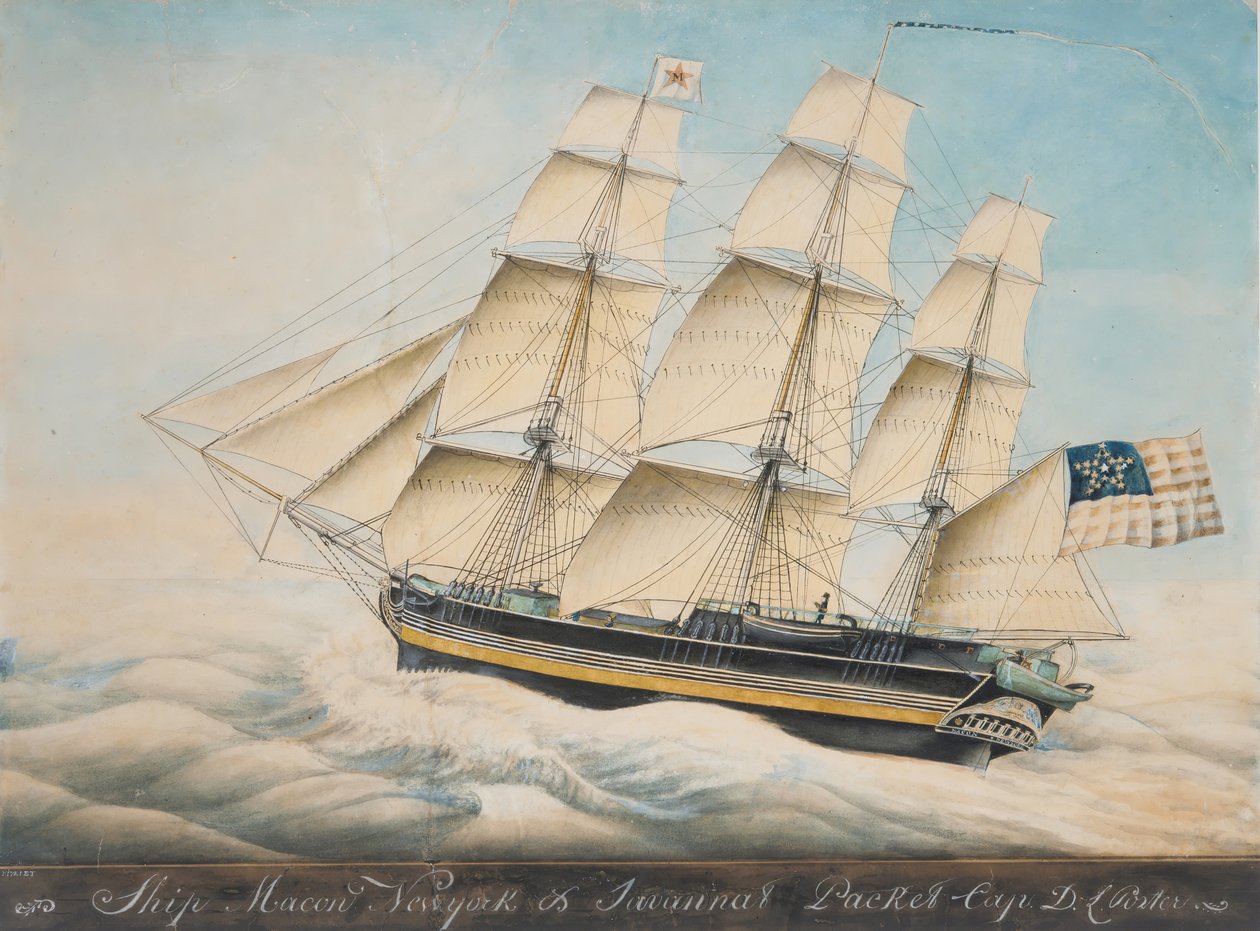 السفينة ماكون1828-1835. بواسطة نيفليت