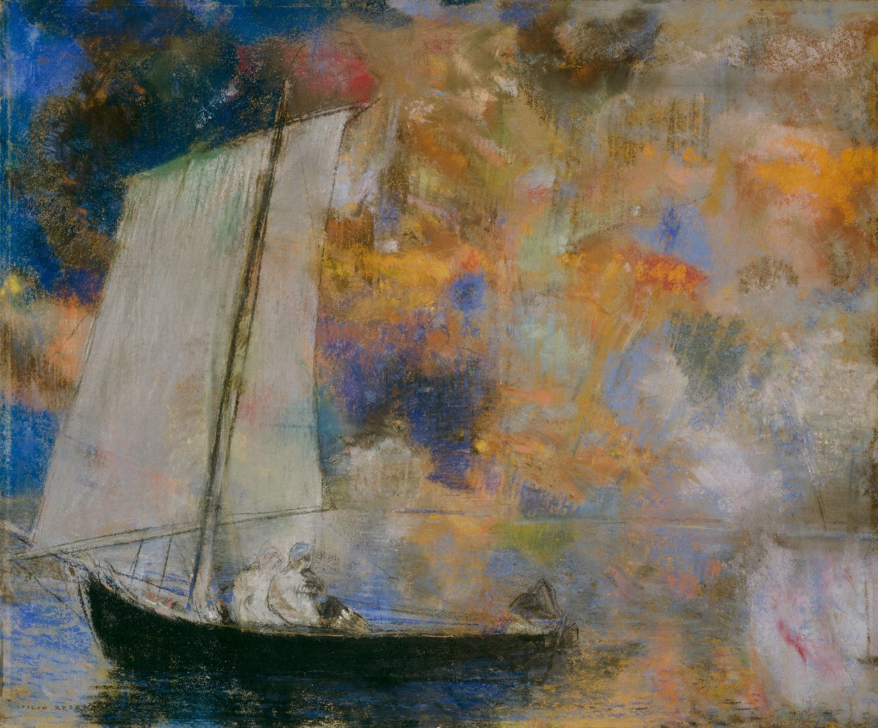 زهرة الغيوم بواسطة Odilon Redon