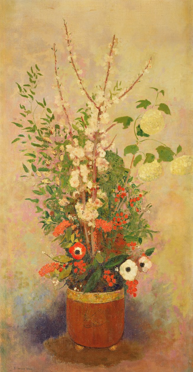 الزهور ، c.1905-6 بواسطة Odilon Redon