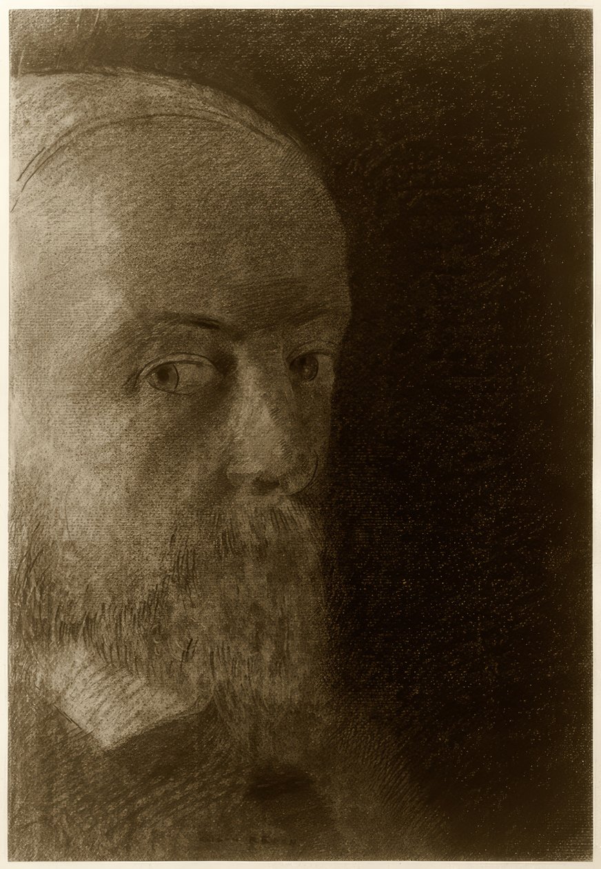 صورة شخصية للرأس - الرأس بواسطة Odilon Redon