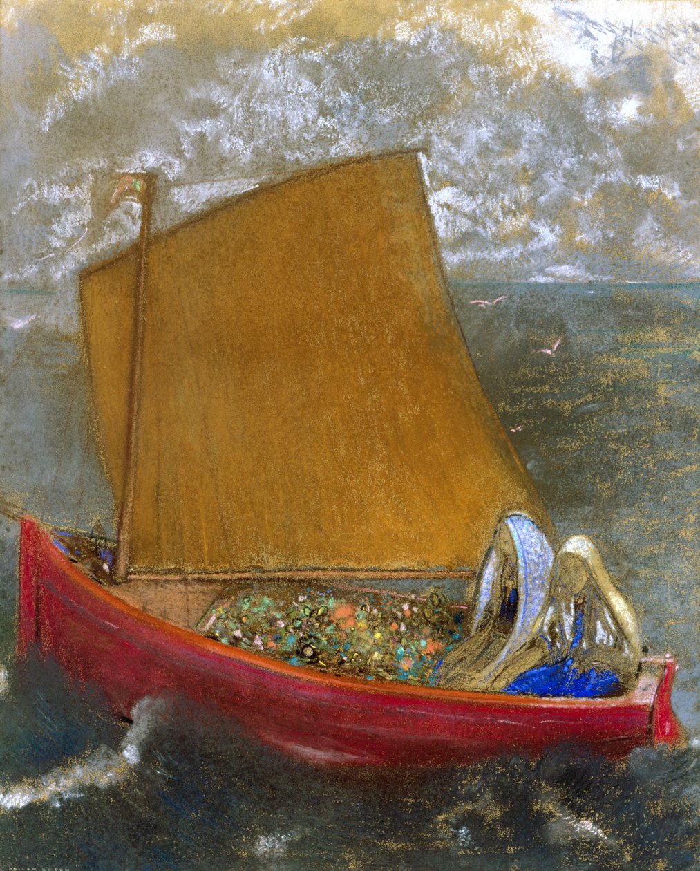 الحجاب الأصفر بواسطة Odilon Redon
