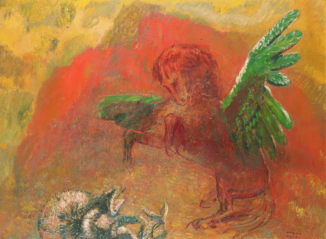 بيغاسوس منتصر بواسطة Odilon Redon