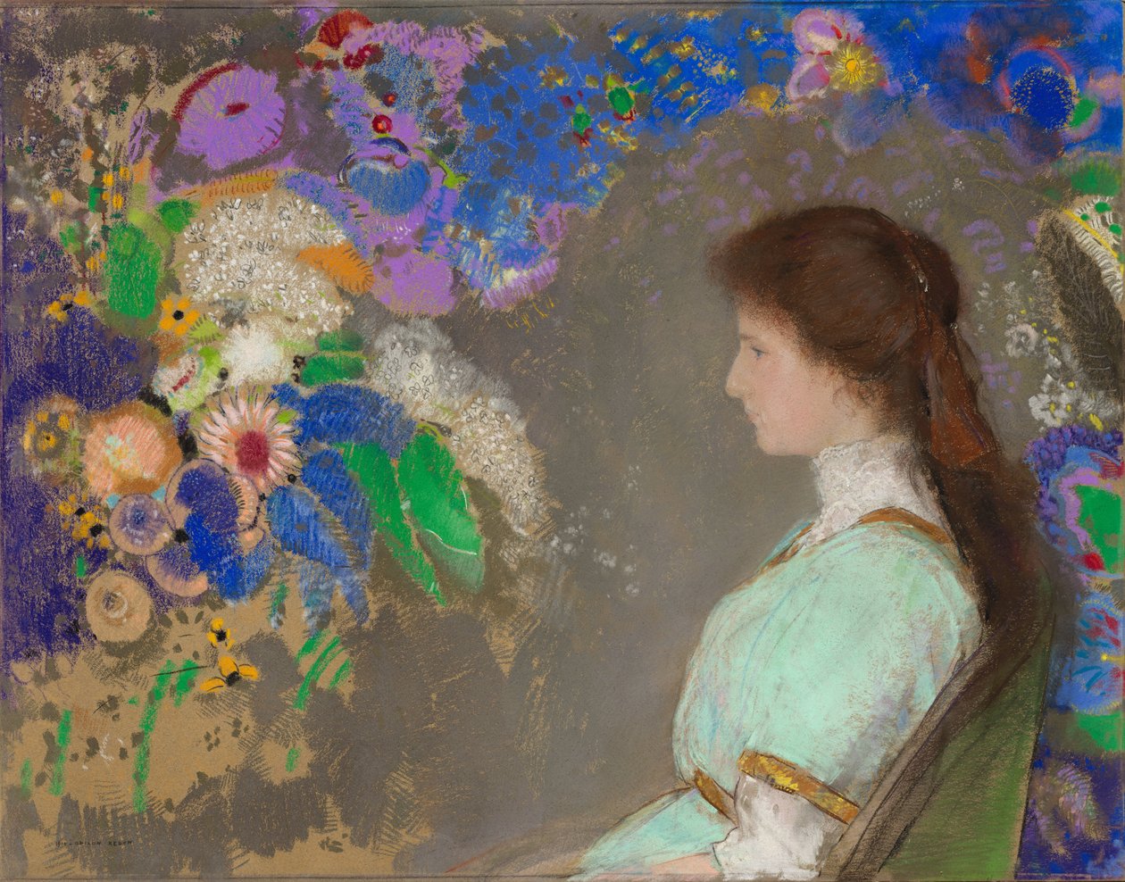 صورة فيوليت هيمان بواسطة Odilon Redon