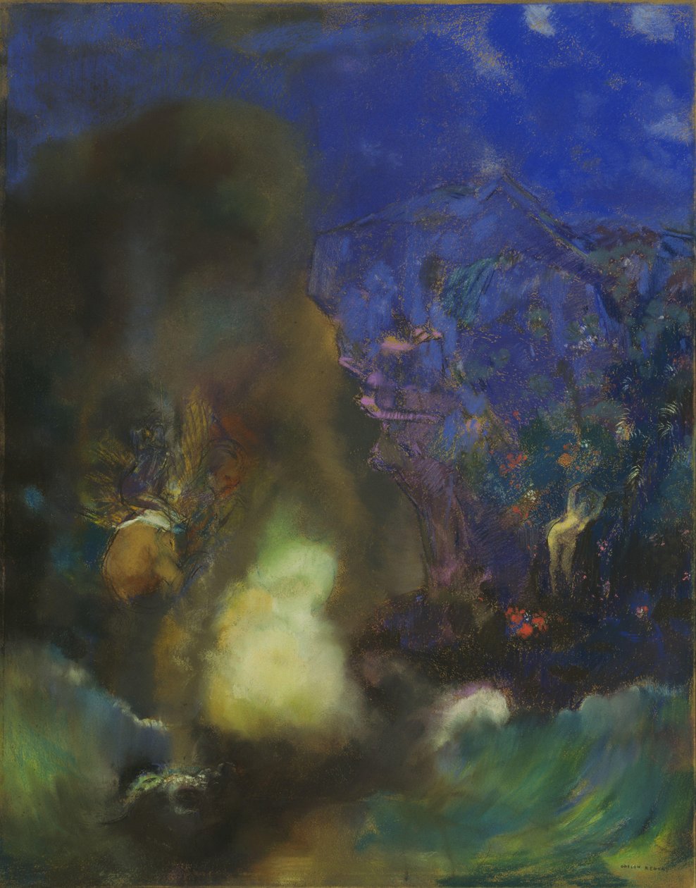 روجر وأنجليكا ، ج .1910 بواسطة Odilon Redon