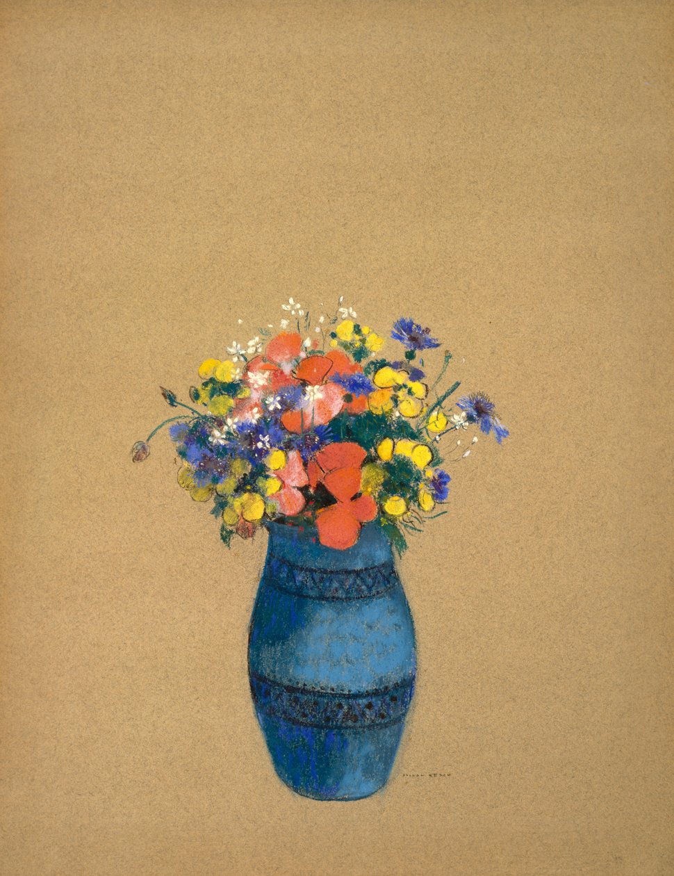 مزهرية زهور 1909-10 بواسطة Odilon Redon