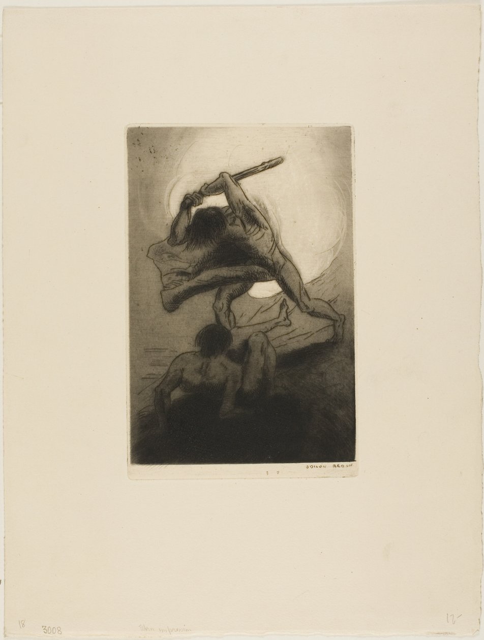 قابيل وهابيل بواسطة Odilon Redon