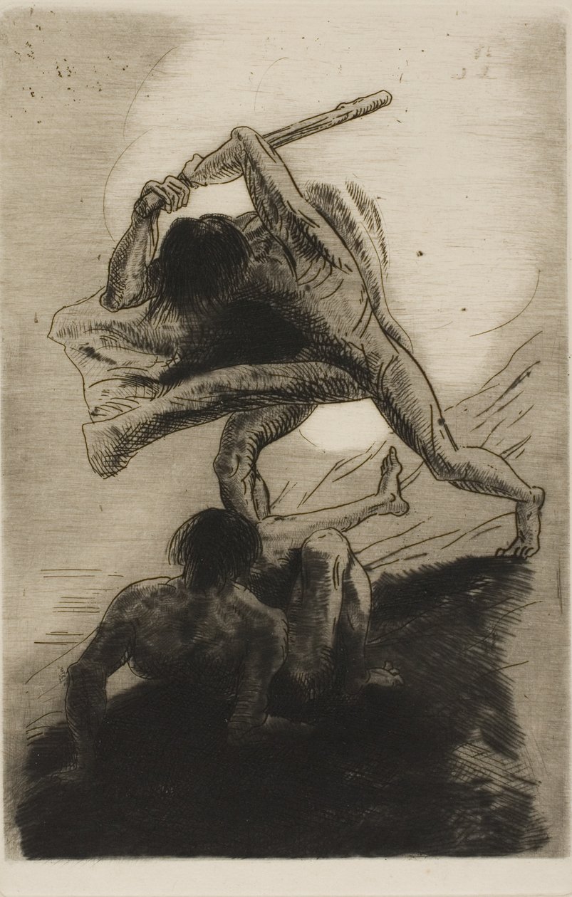 قابيل وهابيل بواسطة Odilon Redon