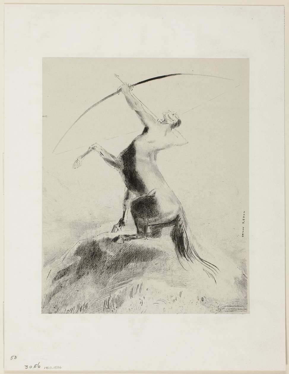 القنطور تهدف إلى الغيوم بواسطة Odilon Redon