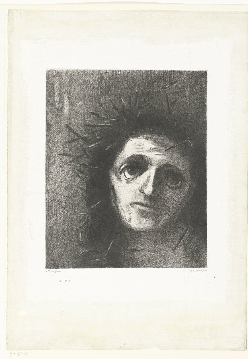 كريستوس المسيح (العنوان على الكائن) بواسطة Odilon Redon