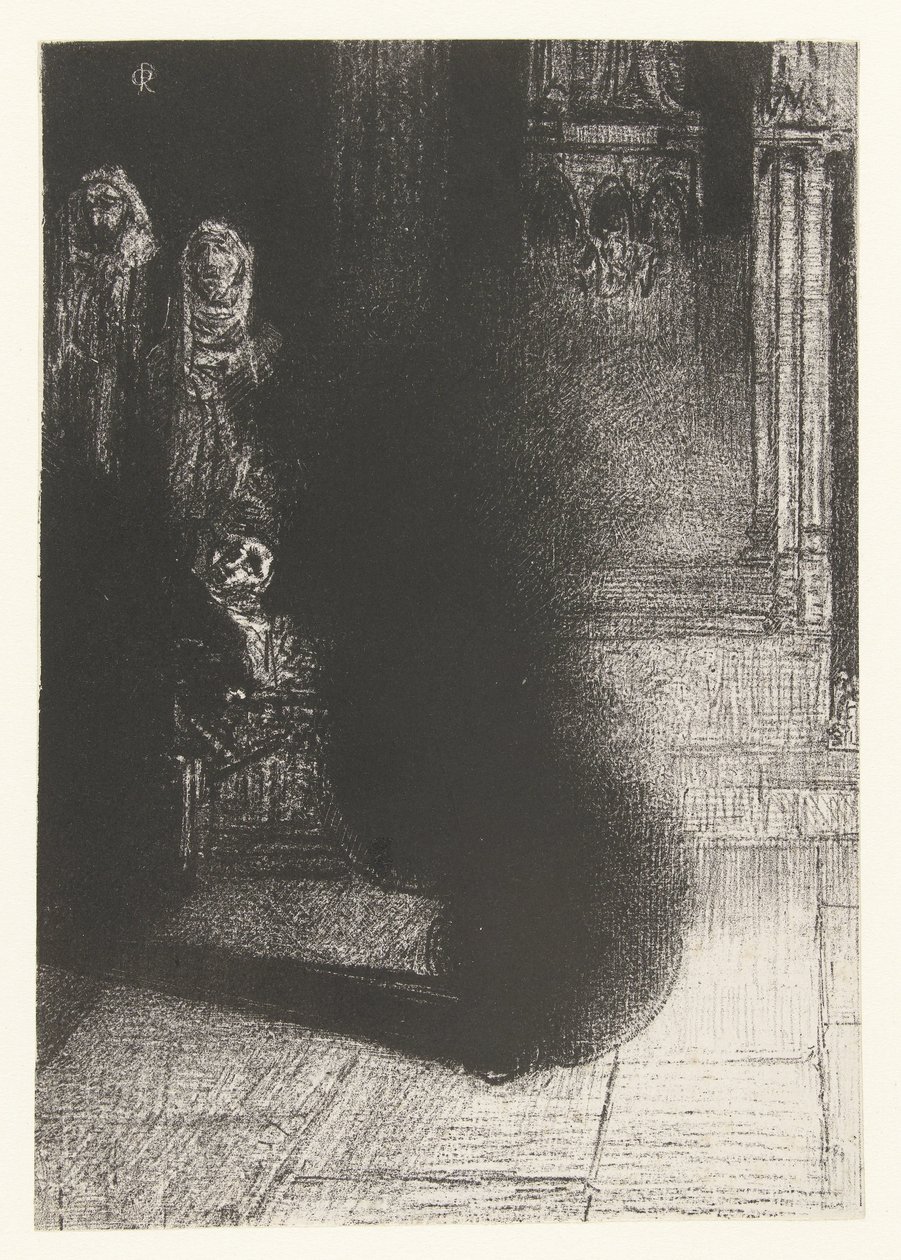 من zwarte vlammen المشاعل السوداء بواسطة Odilon Redon