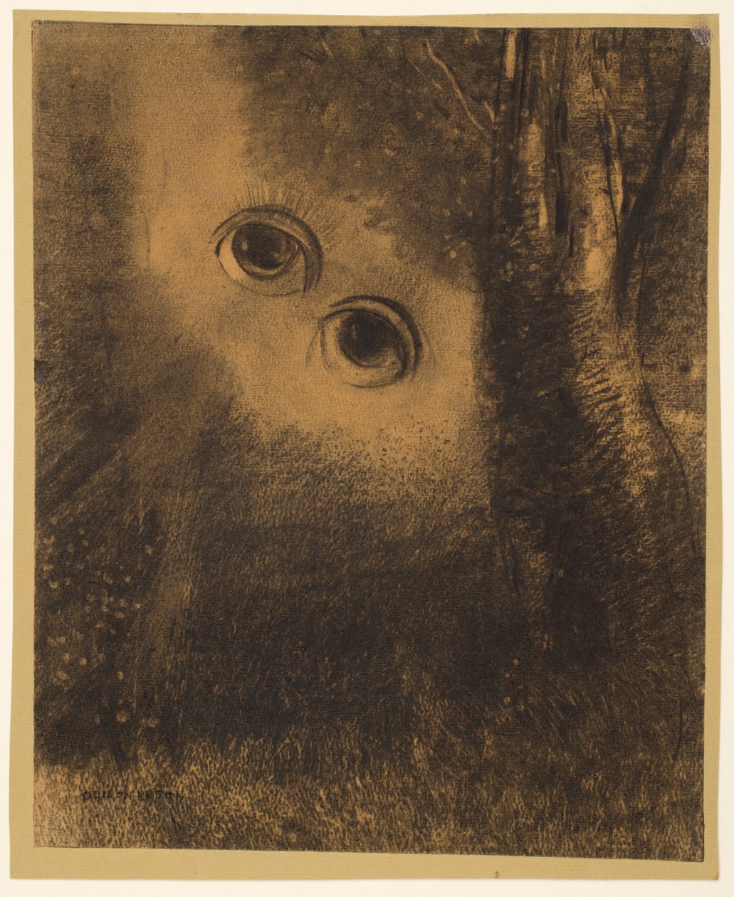 عيون في الغابة بواسطة Odilon Redon