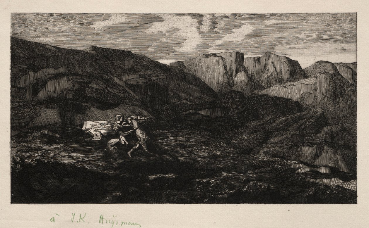 الخوف ، 1866. بواسطة Odilon Redon