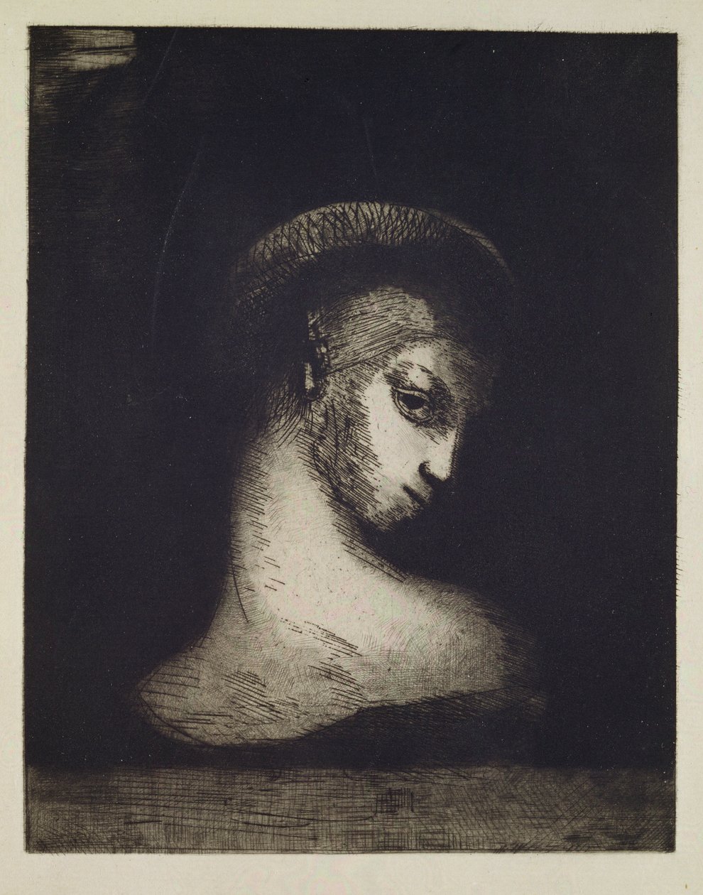 رئيس أنثى بواسطة Odilon Redon
