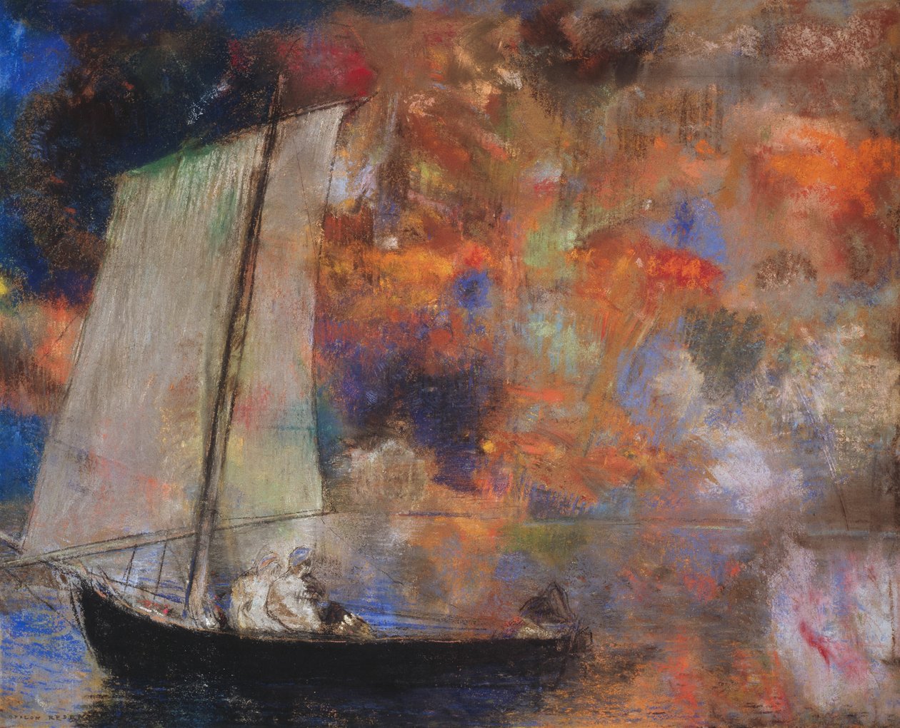 زهرة الغيوم بواسطة Odilon Redon
