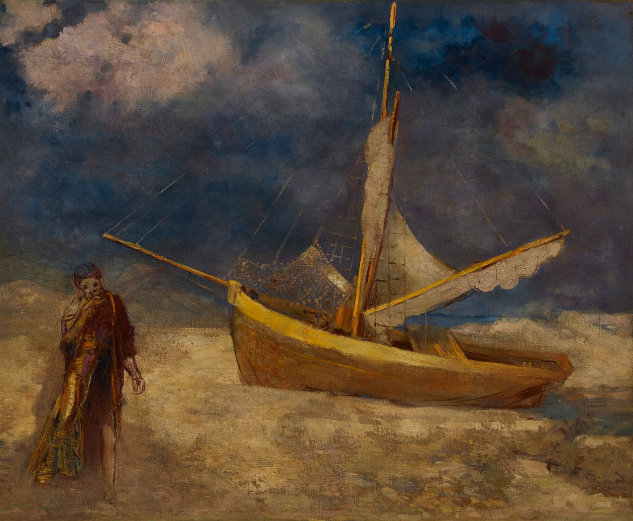 الصياد المغترب بواسطة Odilon Redon