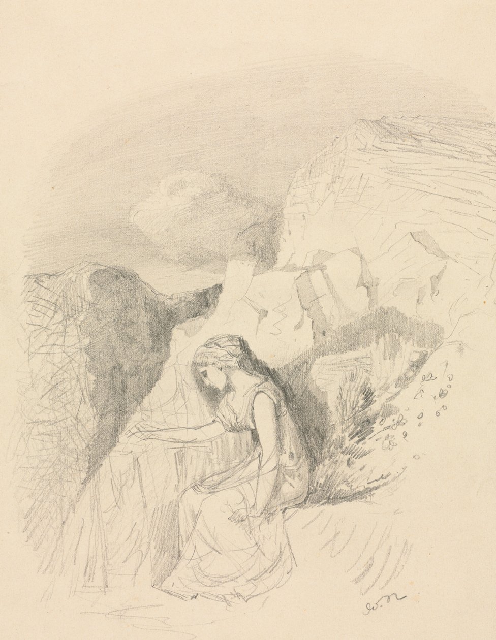 حزن ، ج. 1868. بواسطة Odilon Redon
