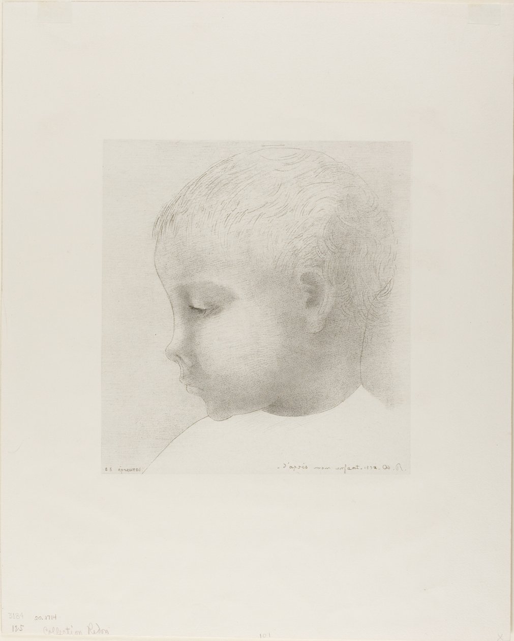 طفلي بواسطة Odilon Redon