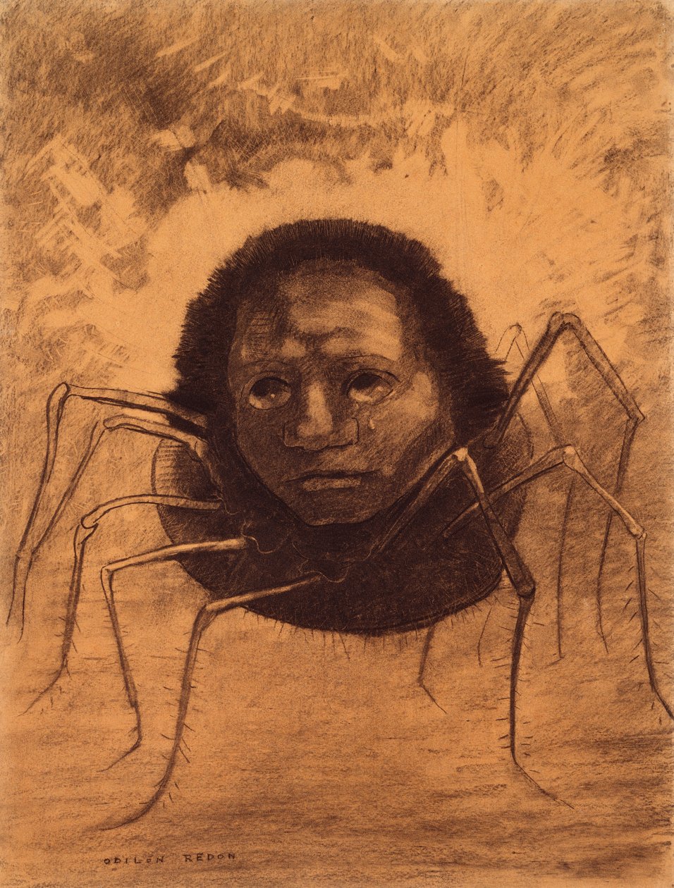 العنكبوت البكاء بواسطة Odilon Redon