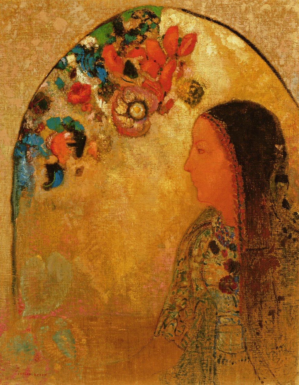 النافذة القوطية بواسطة Odilon Redon