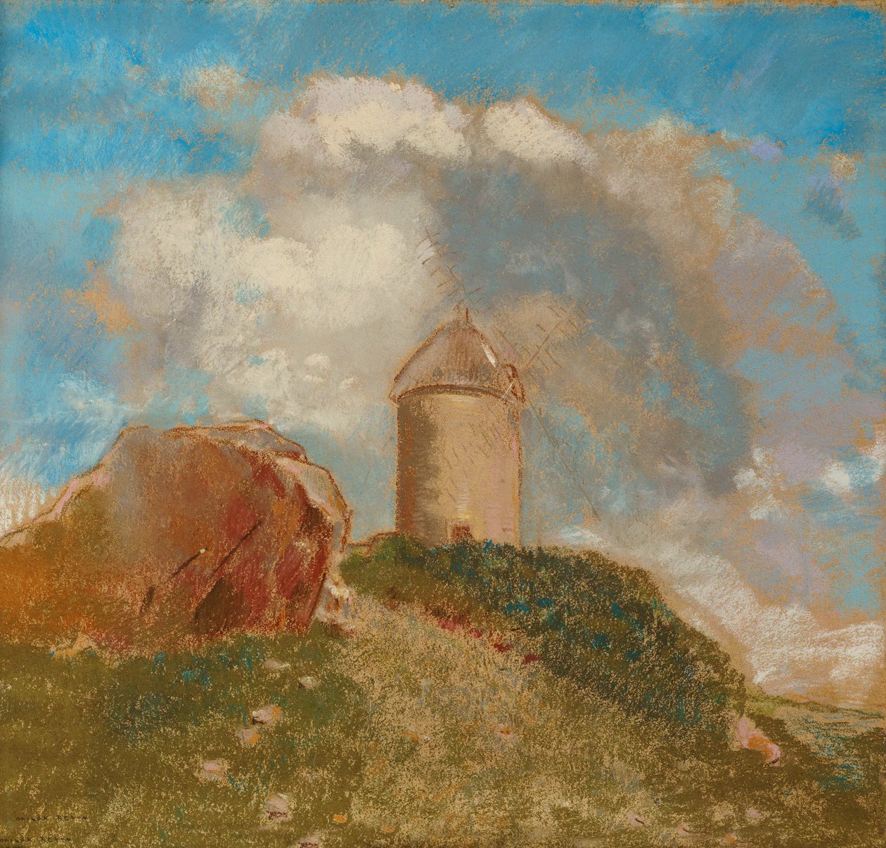 الطاحونة ، c.1880 بواسطة Odilon Redon