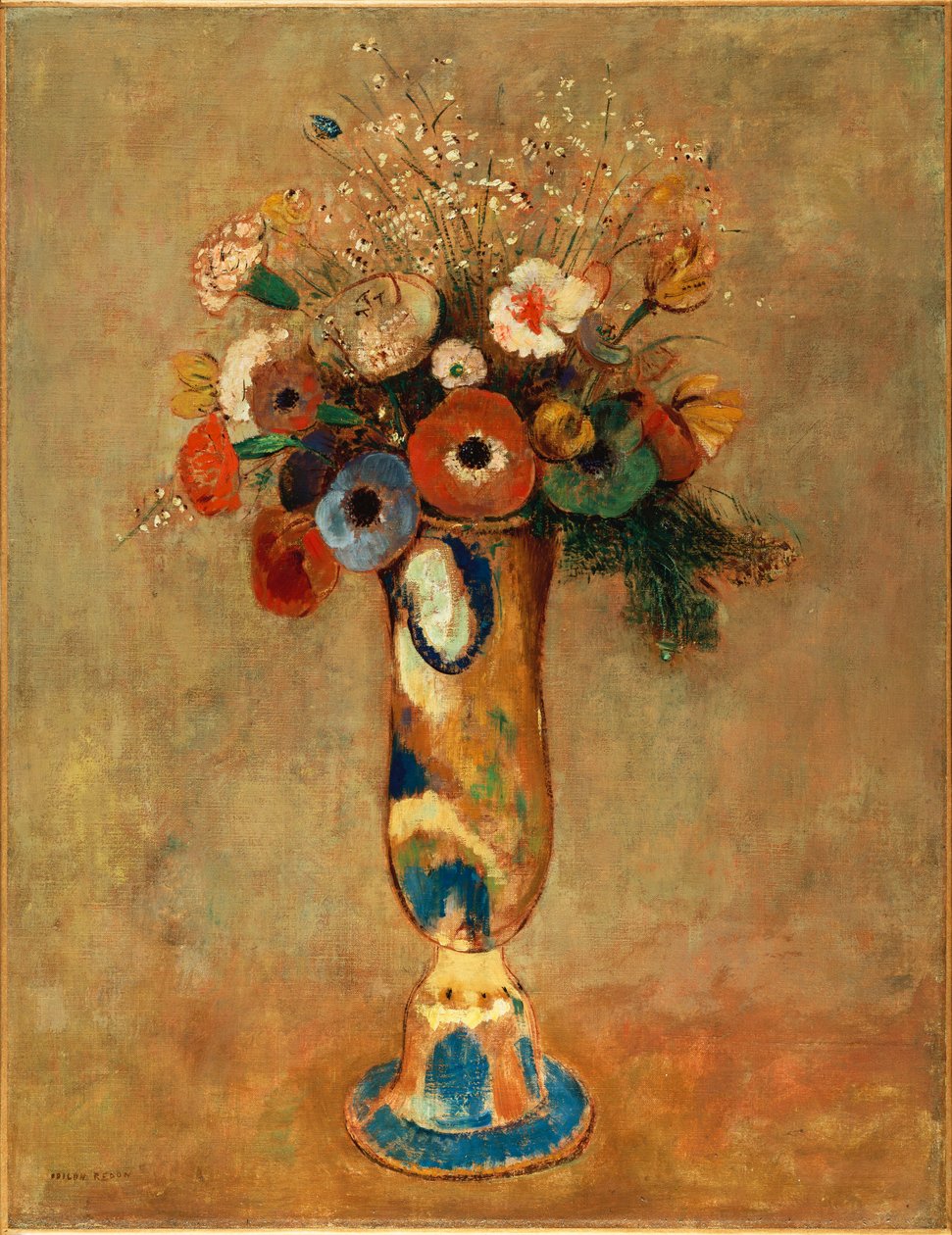 إناء الزهور ، 1912 بواسطة Odilon Redon