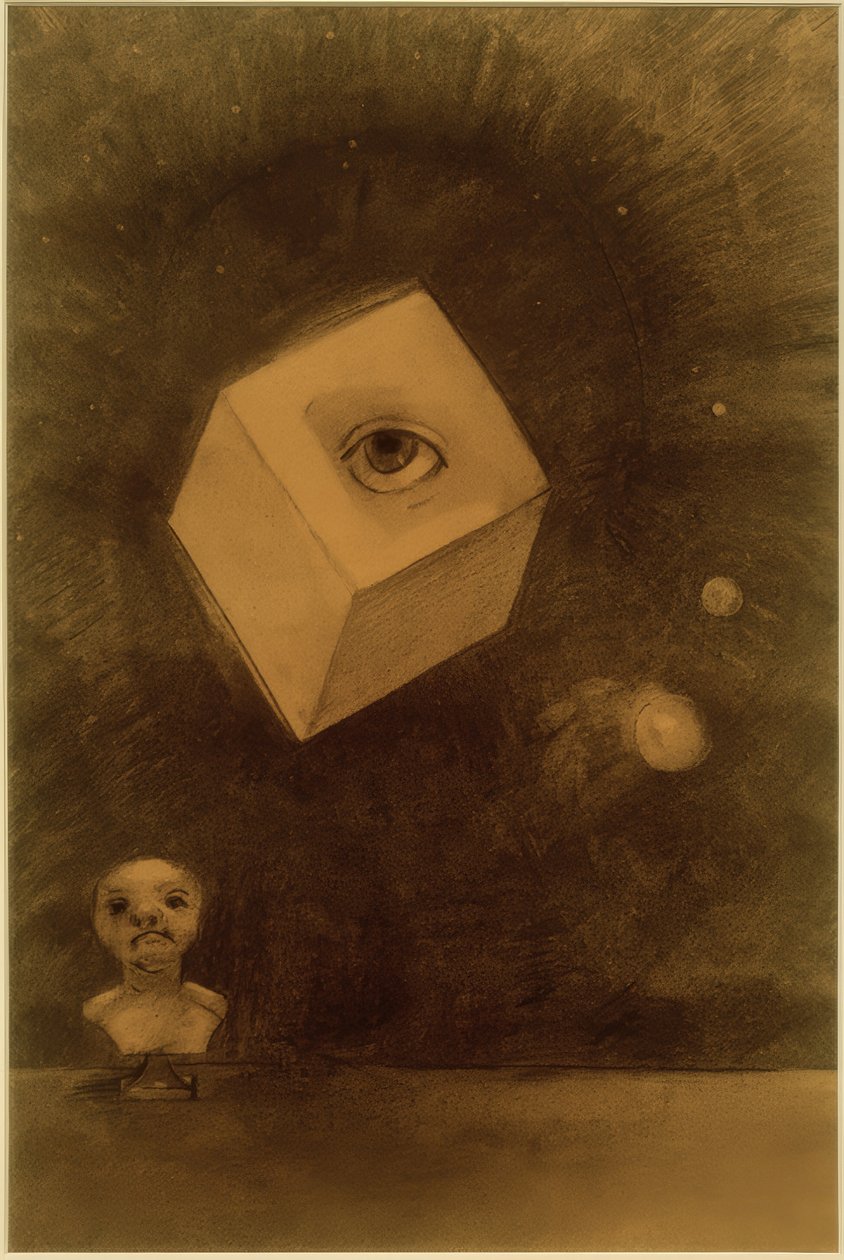 مكعب بواسطة Odilon Redon