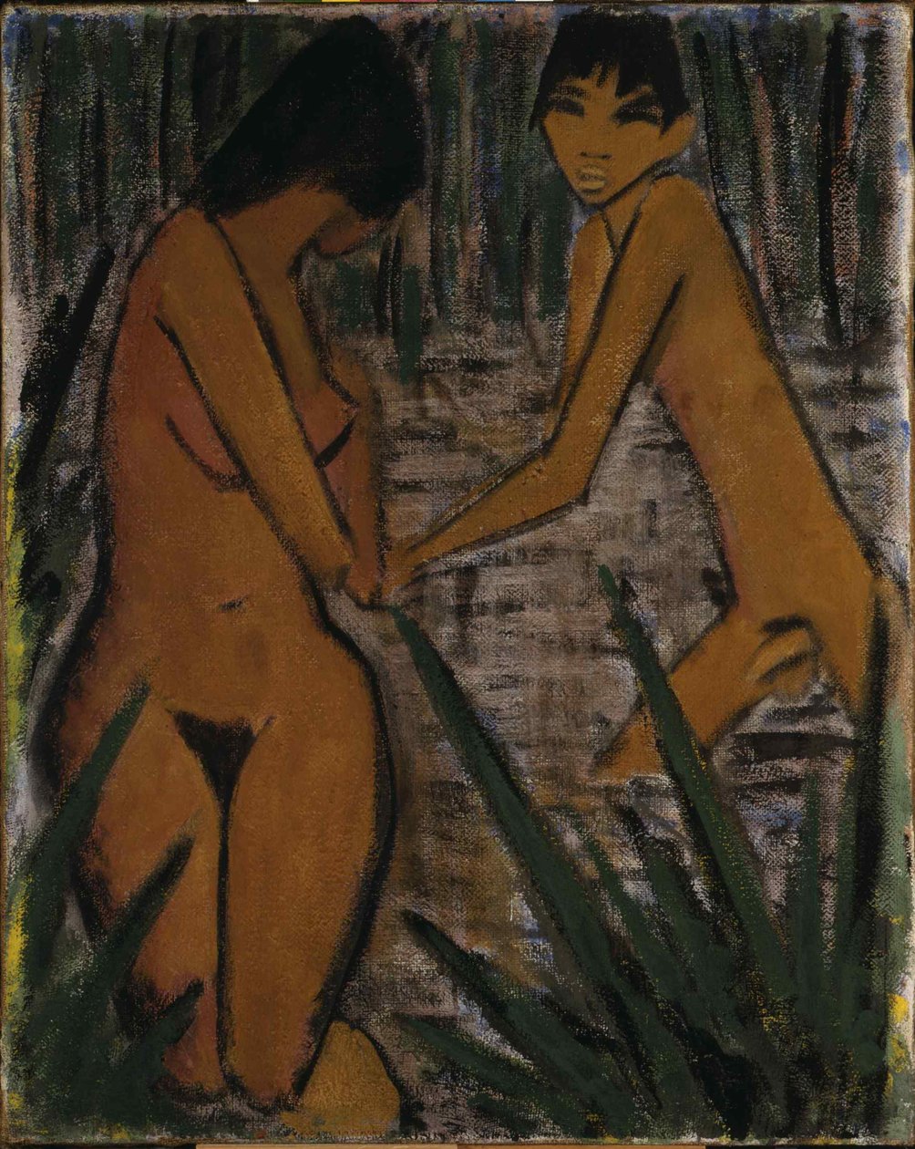 السباحون ، ج. 1920. بواسطة أوتو مولر