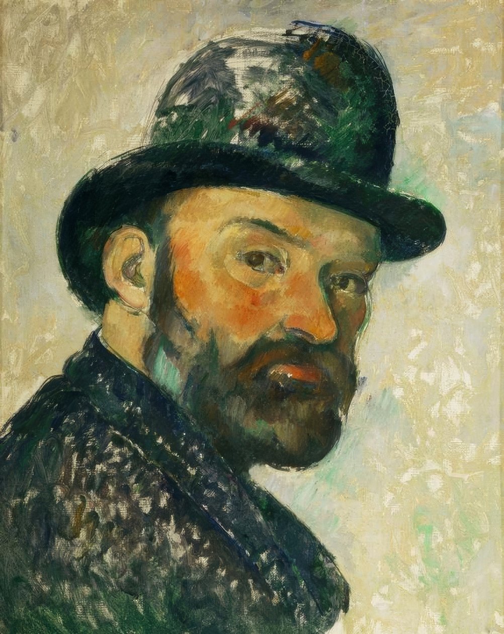 سيزان بقبعة الرامى (رسم) بواسطة بول سيزان