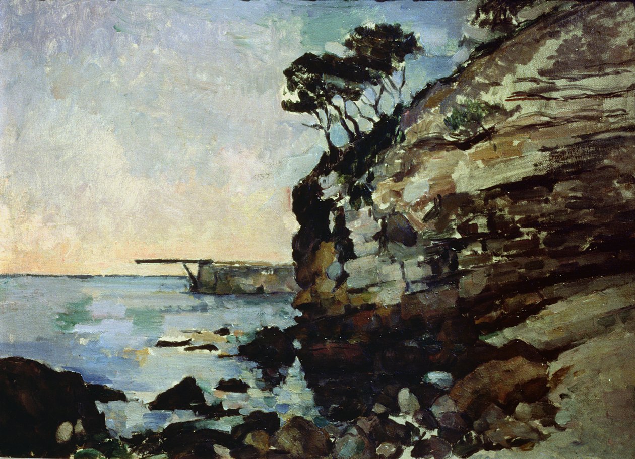 L&39;Estaque ، عند الغسق بواسطة بول سيزان