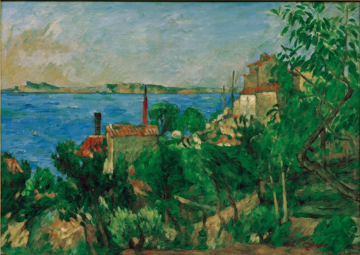 البحر في L&39;Estaque بواسطة بول سيزان