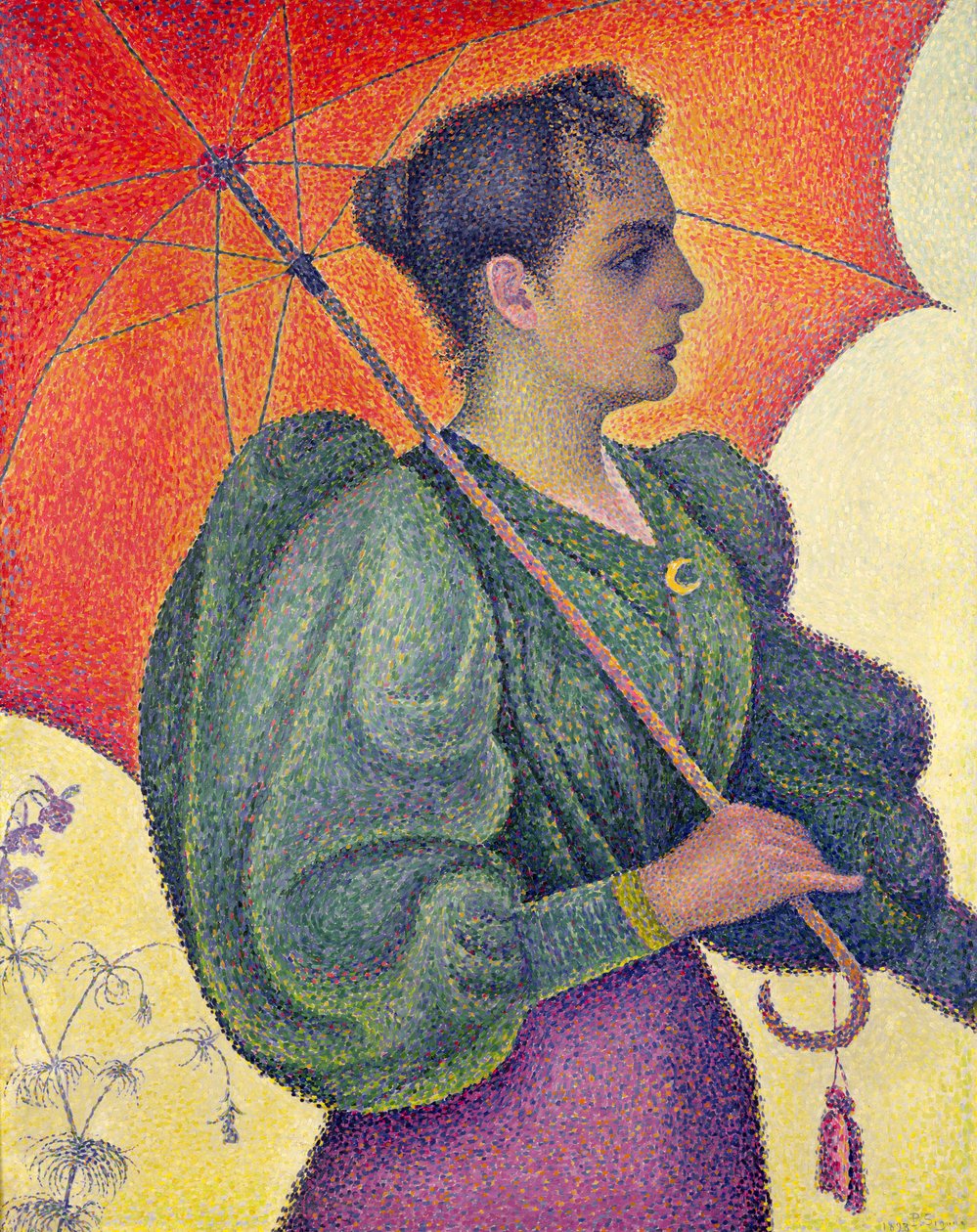 امرأة مع مظلة ، 1893 بواسطة بول سينياك
