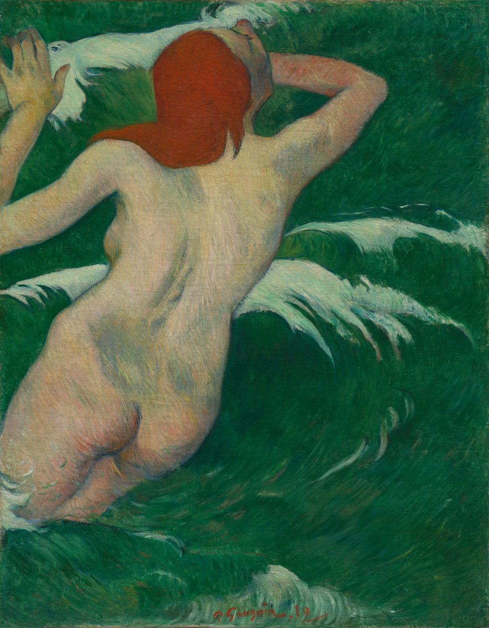 في الأمواج Dans les Vagues ، 1889. بواسطة بول غوغان