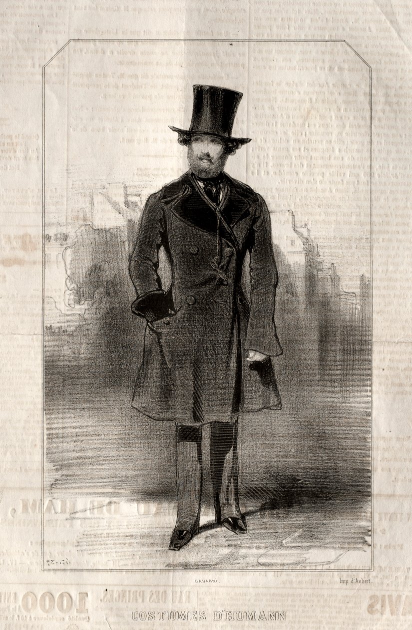 أزياء د الإنسان ، 1843. بواسطة بول جافارني