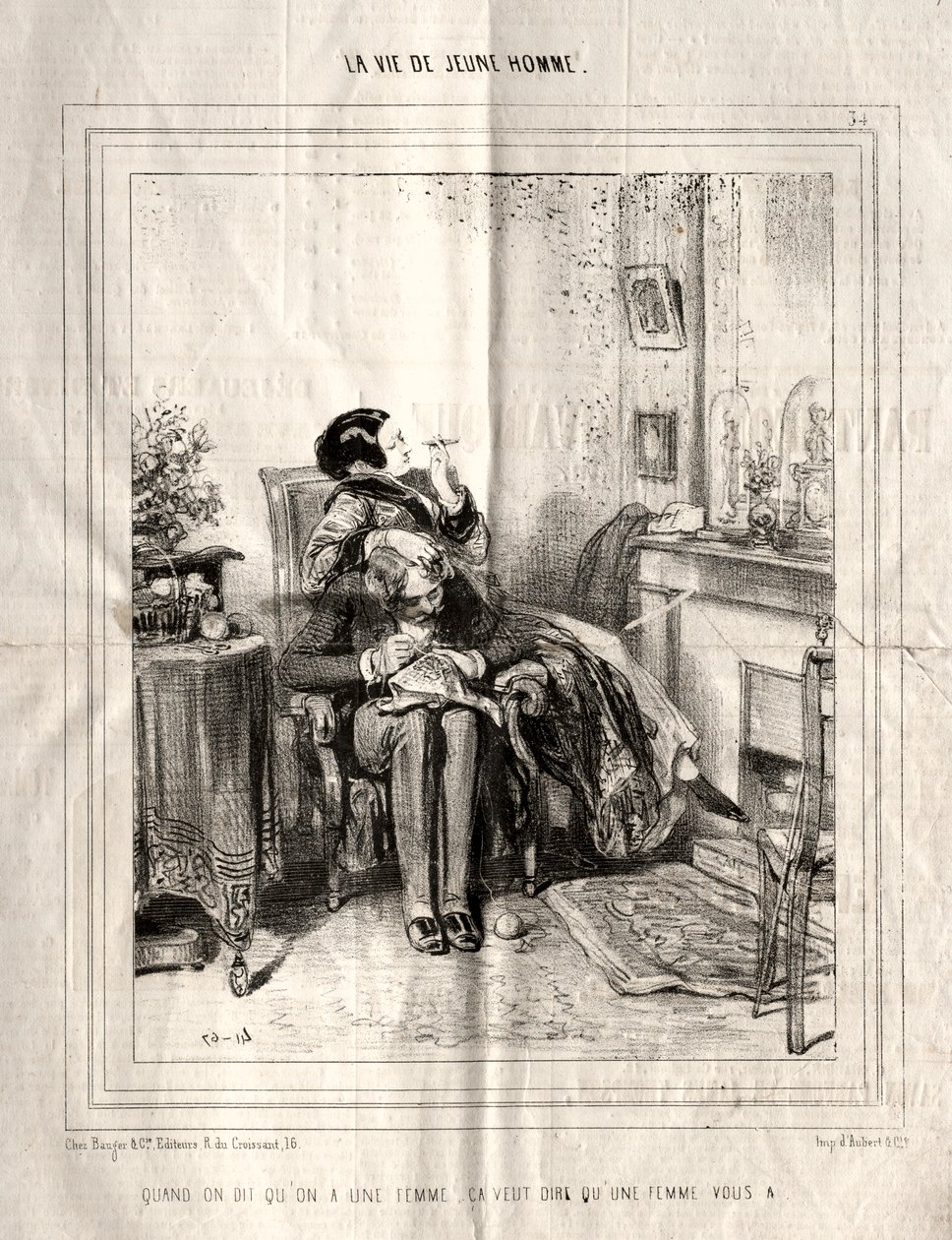 حياة شاب ، 1842. بواسطة بول جافارني