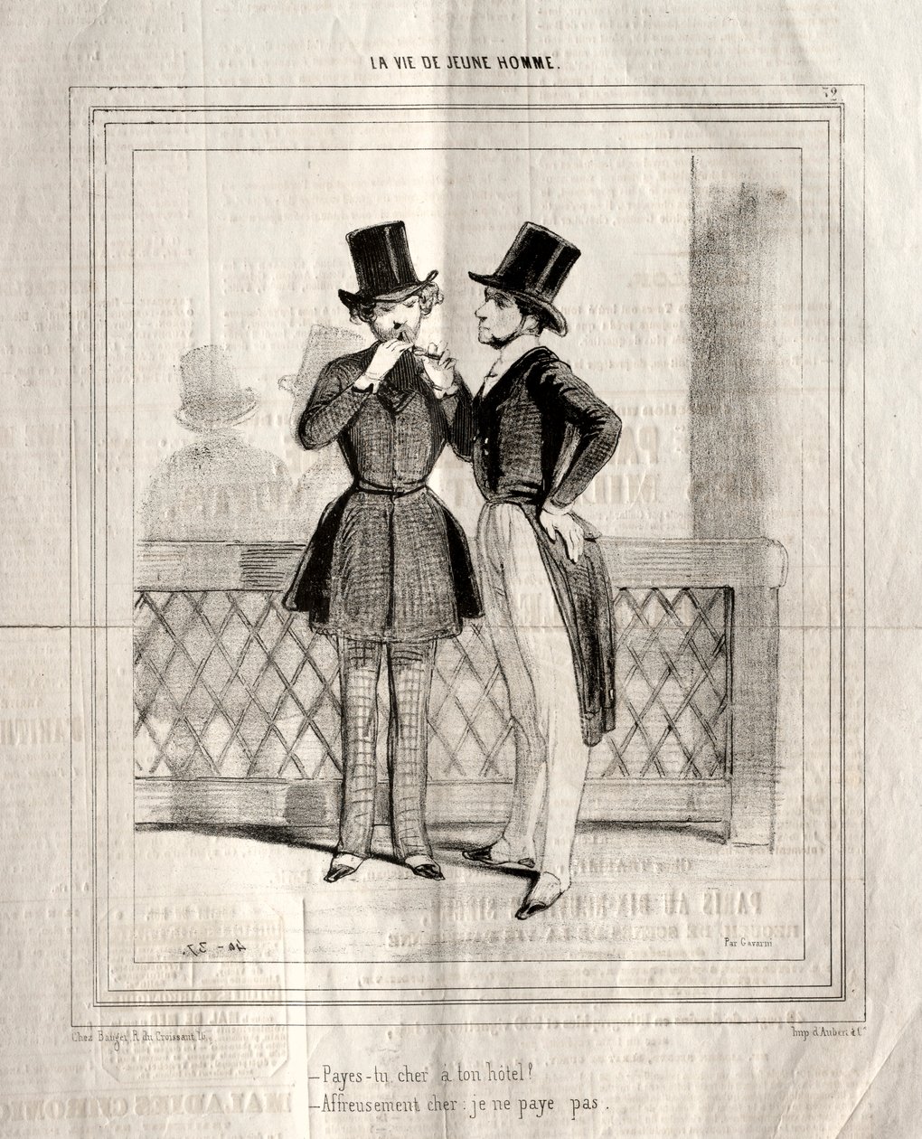 حياة شاب ، 1842. بواسطة بول جافارني