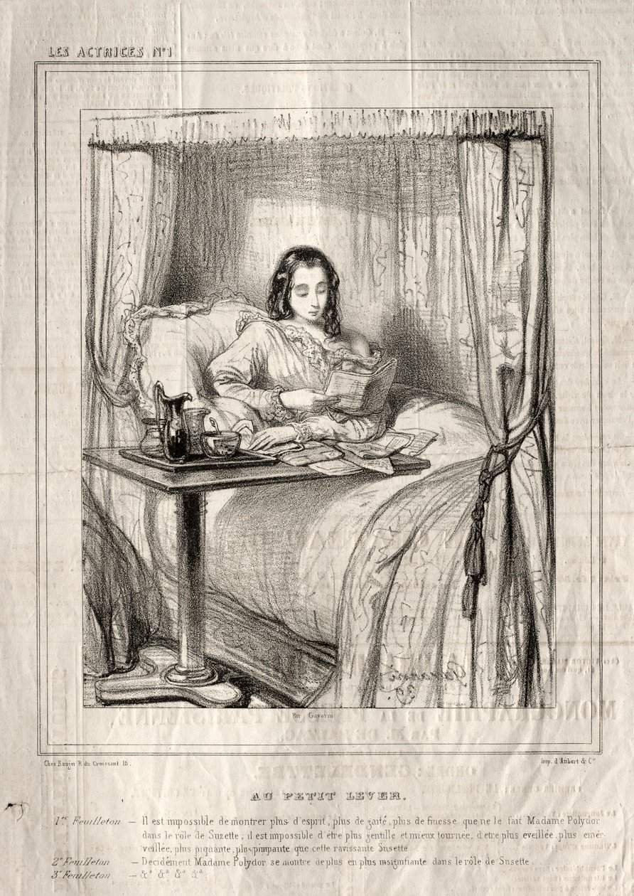 الممثلات: Au petit lever ... ، 1843. بواسطة بول جافارني