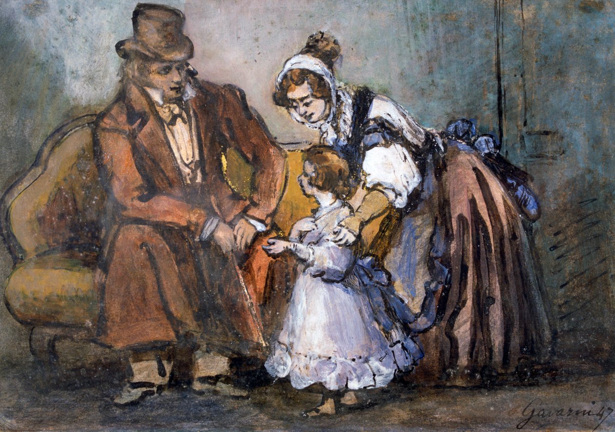 الأسرة السعيدة ، 1847 بواسطة بول جافارني