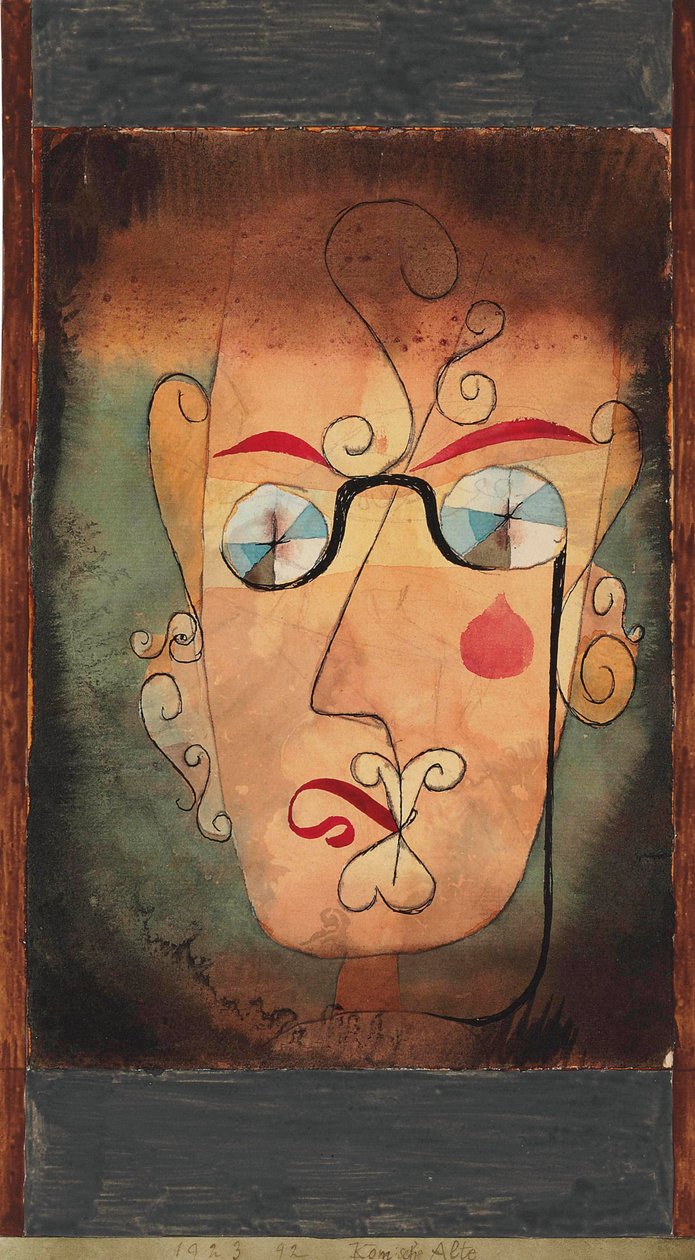 رسوم هزلية عجوز كرتونية ، 1923. بواسطة بول كلي