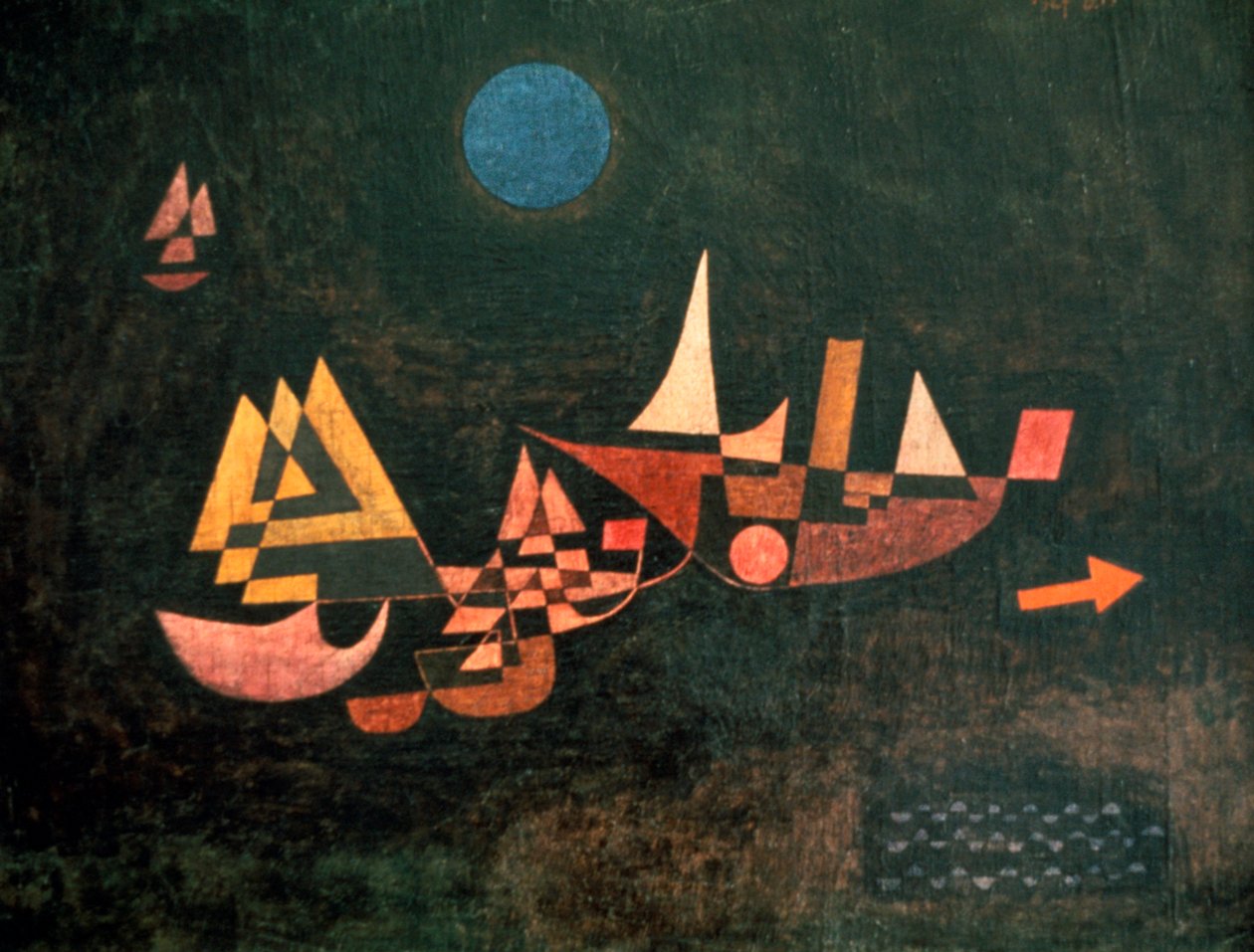 مغادرة السفن ، 1927 بواسطة بول كلي