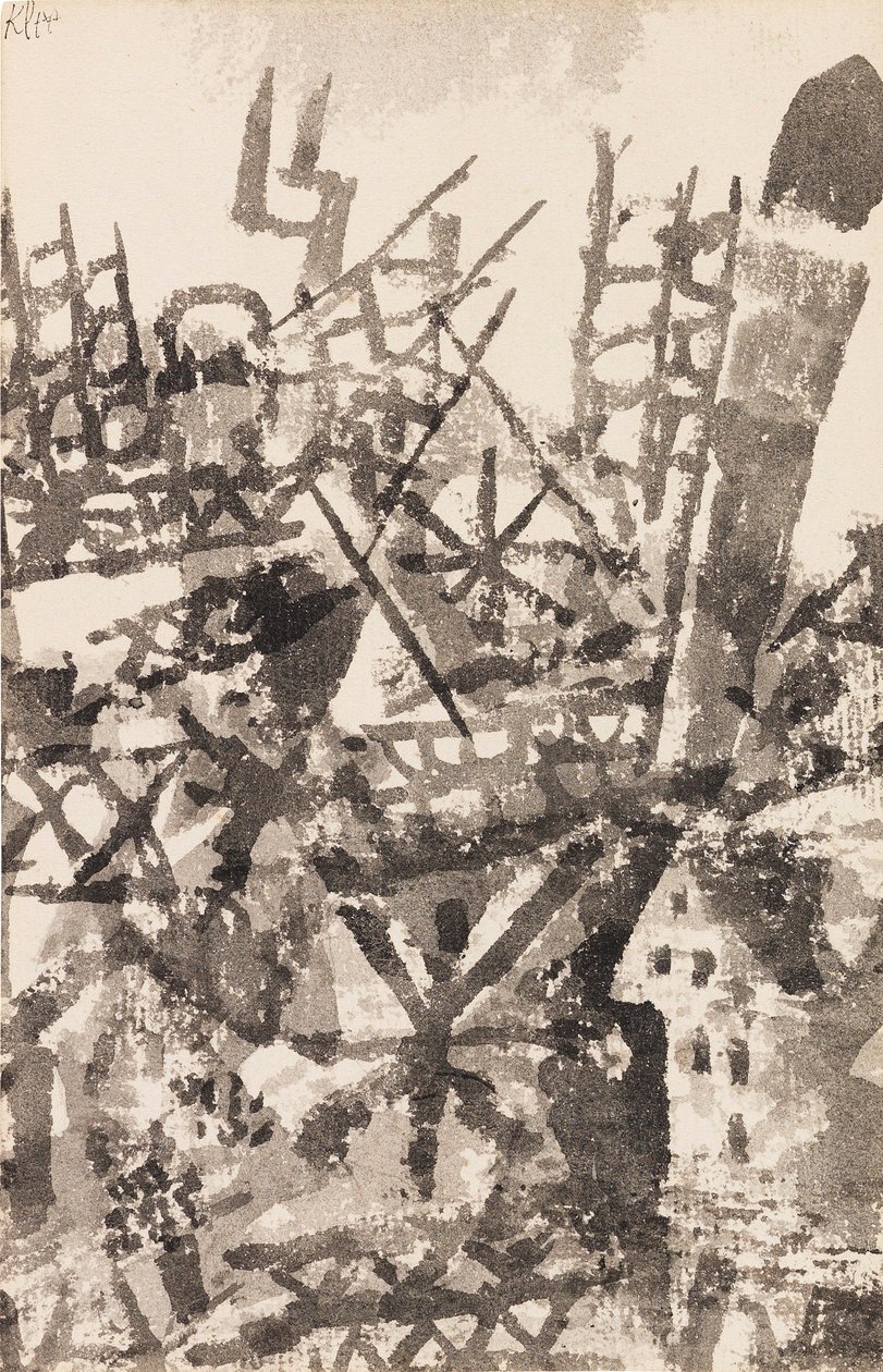 خوض الحرب على منطقة محلية ، 1914. بواسطة بول كلي