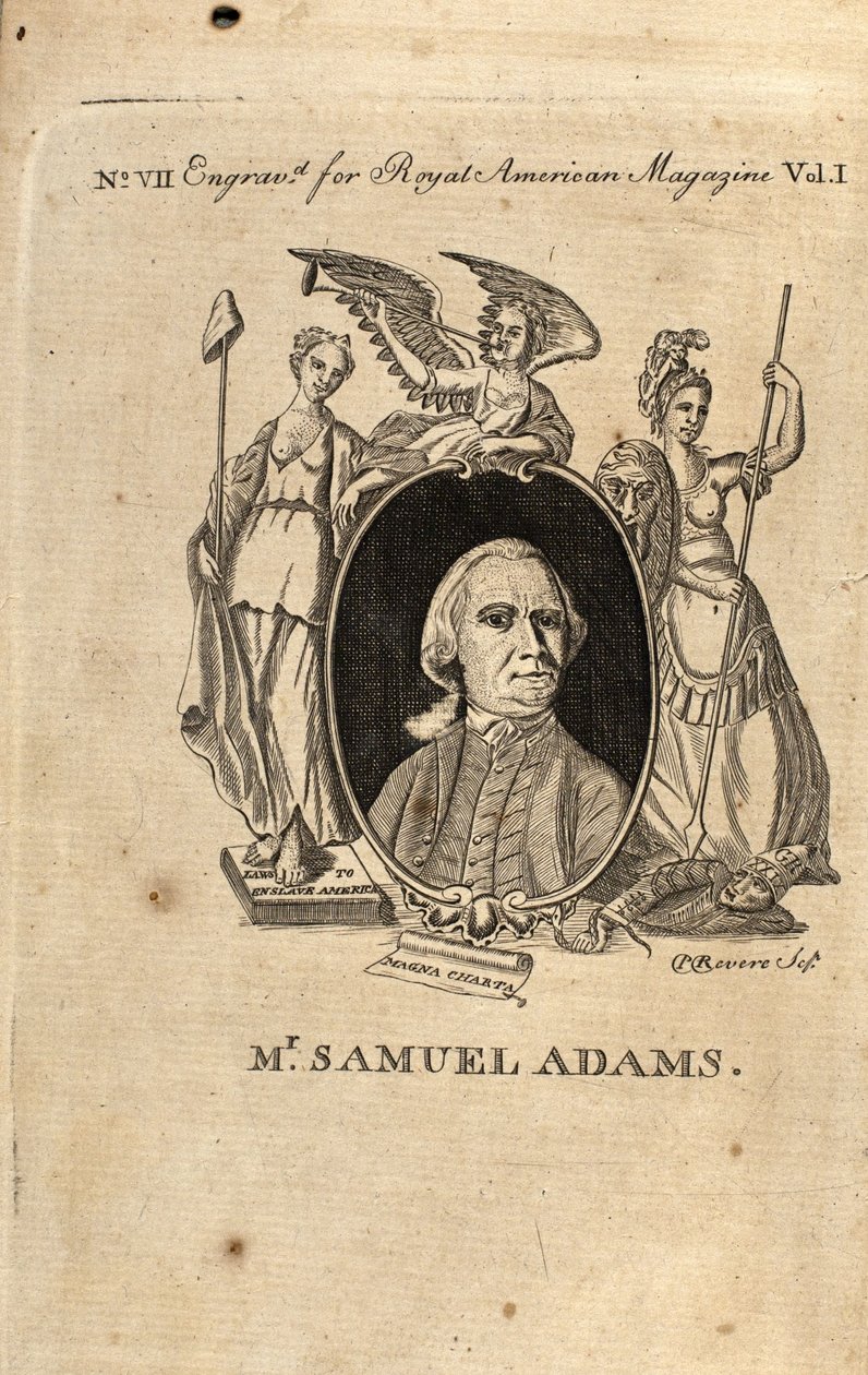 صموئيل آدمز ، 1774 بواسطة بول ريفير