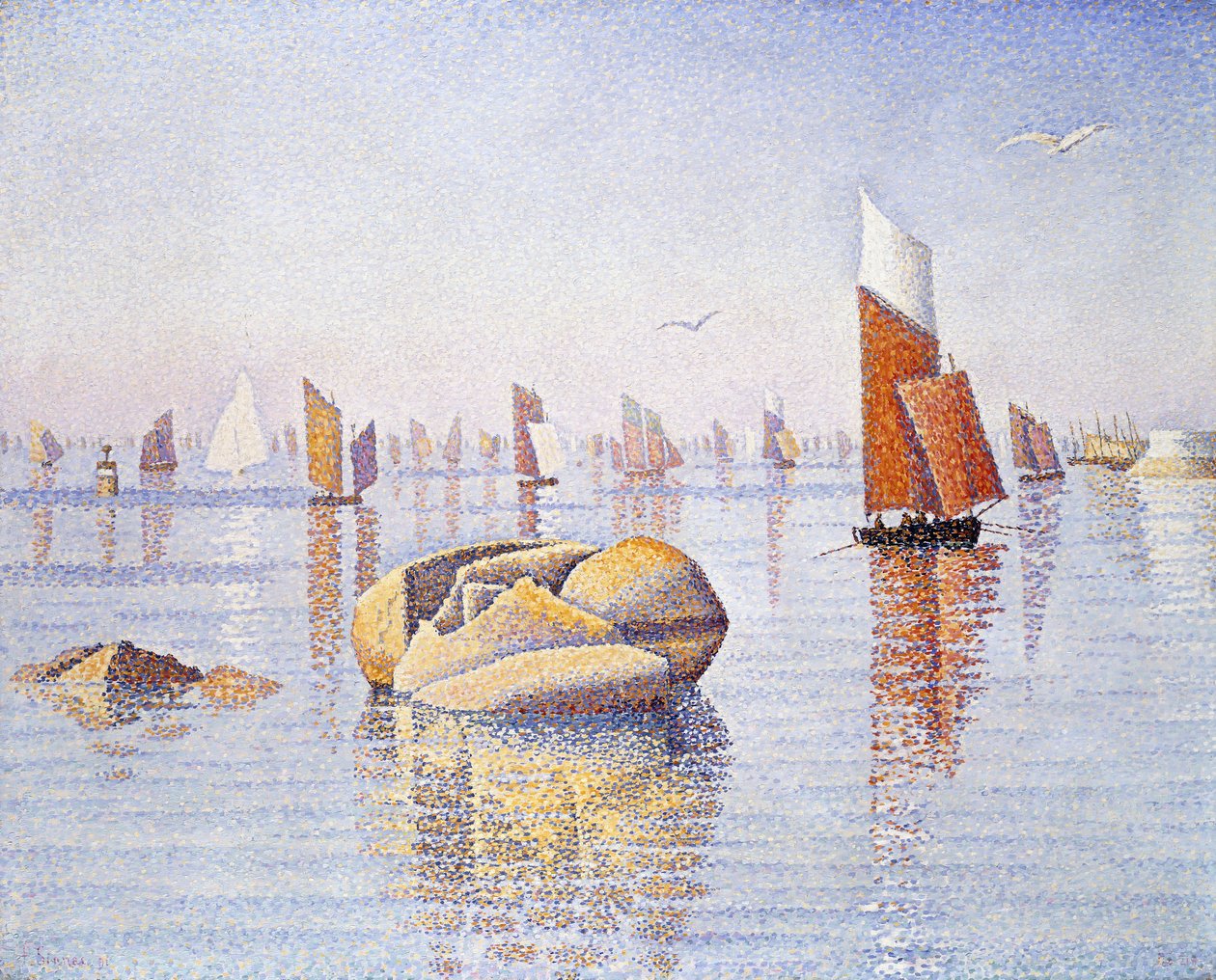 Concarneau ، صباح هادئ ، 1891 بواسطة بول سينياك