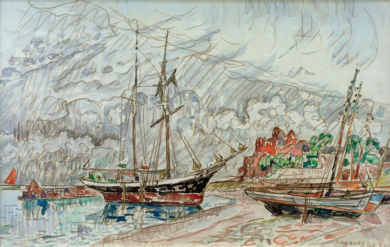 P. Signac - Marine a Loquivy بواسطة بول سينياك