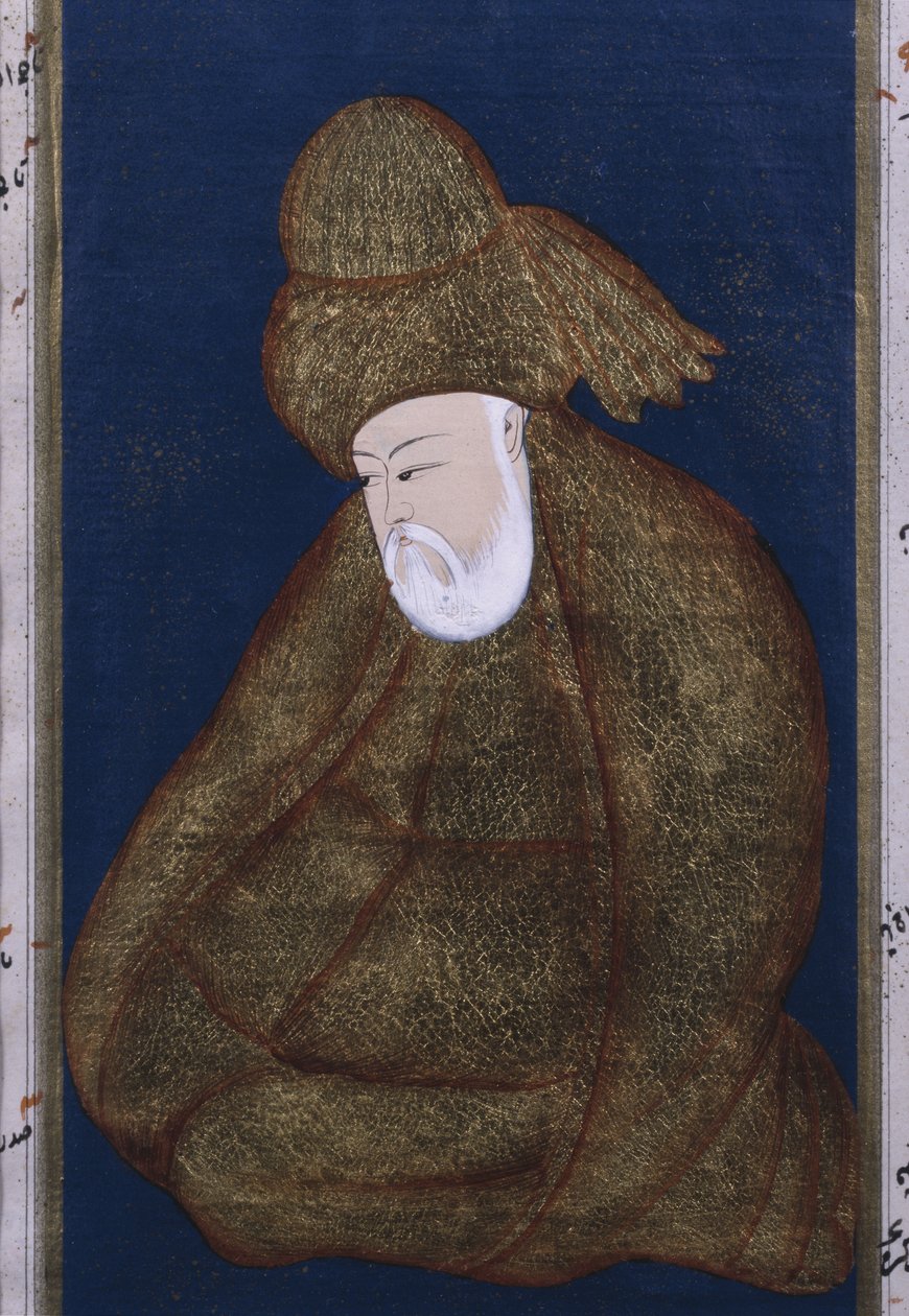 عمر الخيام (ذهب على ورق) بواسطة المدرسة الفارسية